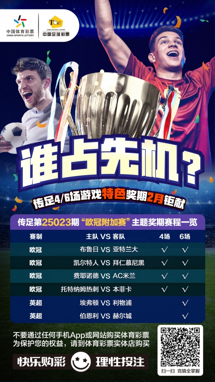  誰占先機？！傳足特色獎期第25023期聚焦歐冠附加賽