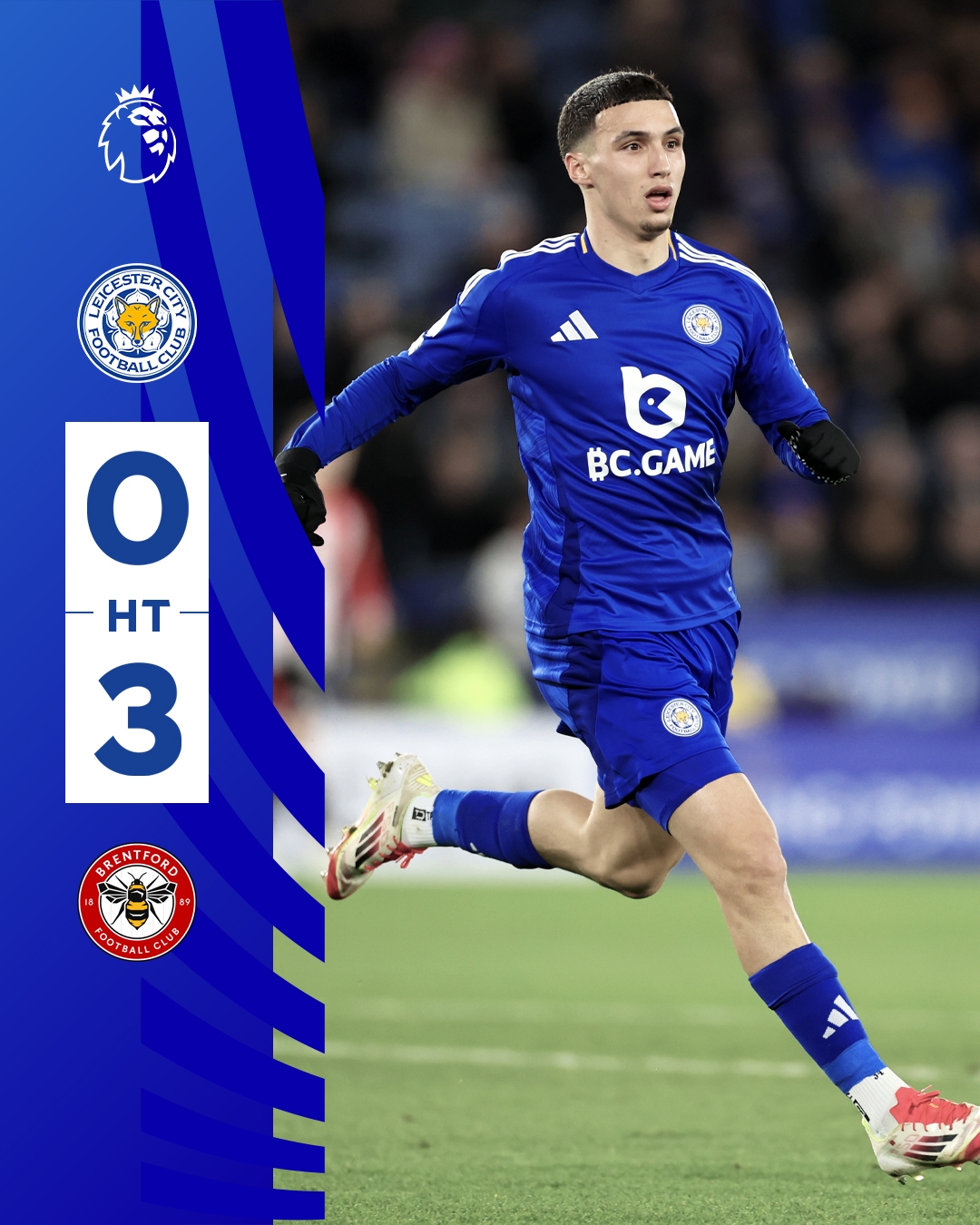  半場(chǎng)0-3！萊斯特若不進(jìn)球輸球，將主場(chǎng)6連敗0進(jìn)球創(chuàng)歷史最糟戰(zhàn)績(jī)