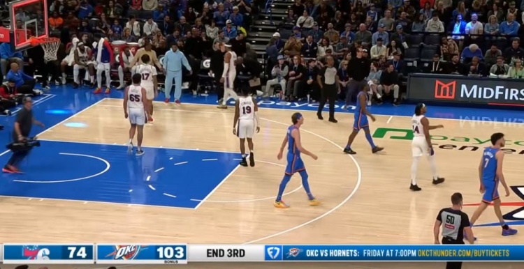  多名主力輪休！雷霆三節(jié)破百 103-74領先76人29分