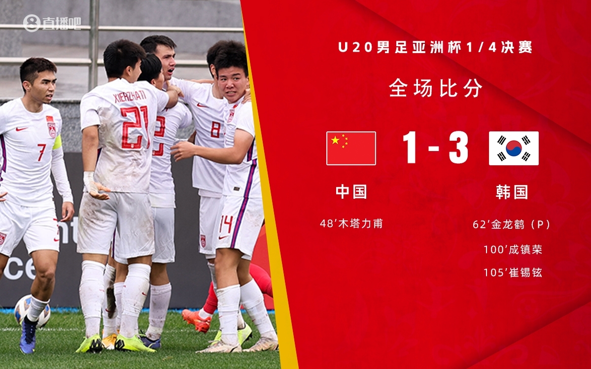  復(fù)仇！U22國足絕殺復(fù)仇韓國，2年前U20亞洲杯加時憾負(fù)無緣世青賽